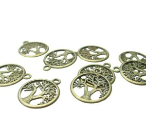 bronze tree of life charms