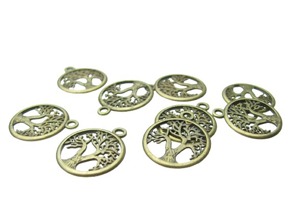 bronze tree of life charms