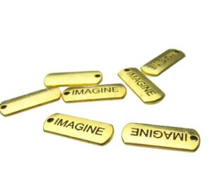 imagine gold tag charms