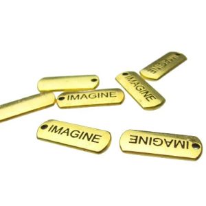 imagine gold tag charms