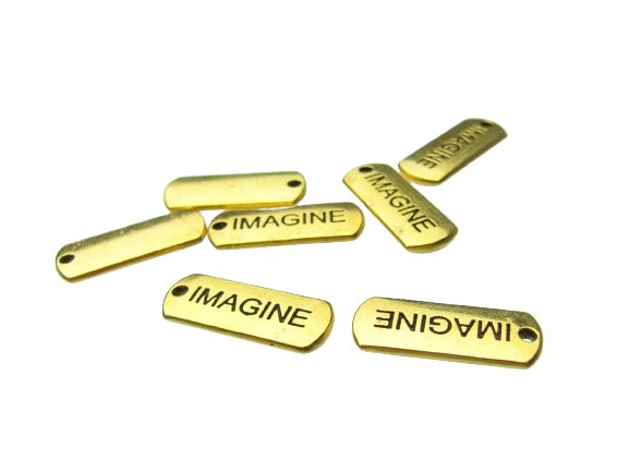 imagine gold tag charms