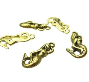 gold mermaid charms