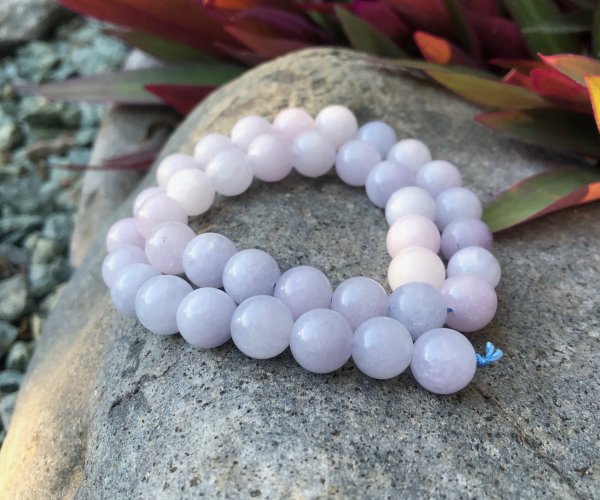 purple chalcedony 10mm round gemstone beads australia