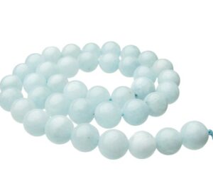 aquamarine 10mm round gemstone beads australia