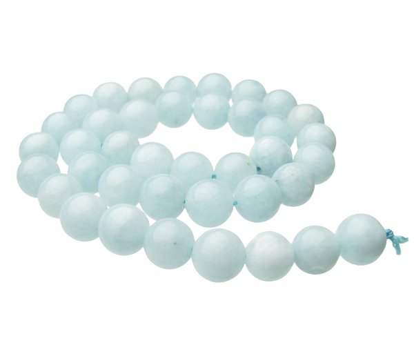 aquamarine 10mm round gemstone beads australia