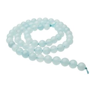 aquamarine gemstone round beads natural crystals 6mm australia