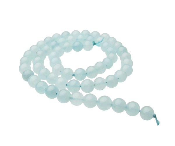 aquamarine gemstone round beads natural crystals 6mm australia