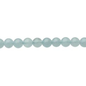 aquamarine gemstone round beads natural crystals 6mm australia
