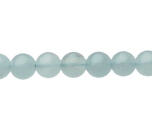 aquamarine gemstone round beads natural crystals 6mm australia