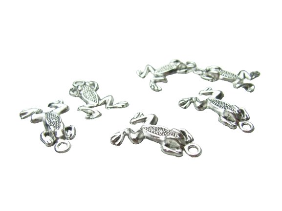 silver frog charms