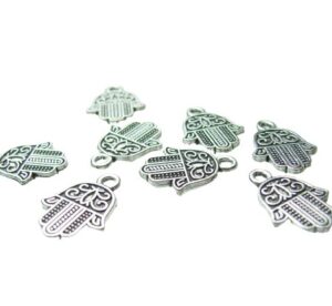 silver hamsa charms