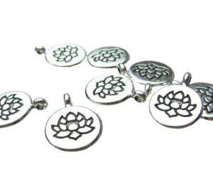 silver lotus charms