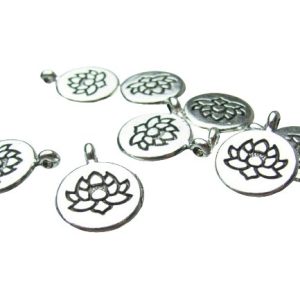 silver lotus charms