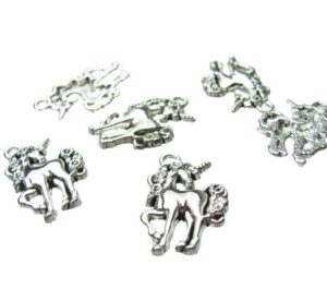 silver unicorn charms