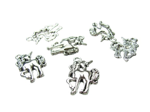 silver unicorn charms