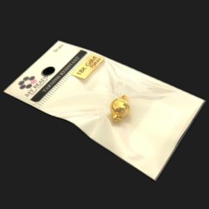 non tarnish 18k gold plated findings for jewellery making magnetic clasp
