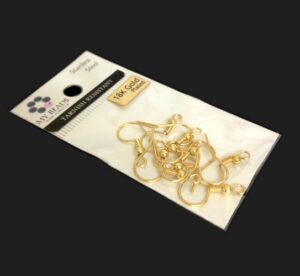 gold earwires 18k gold plated non tarnish stainless steel