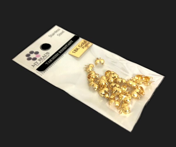 tarnish resistant 18k gold stainless steel jewellery findings clamshell australia