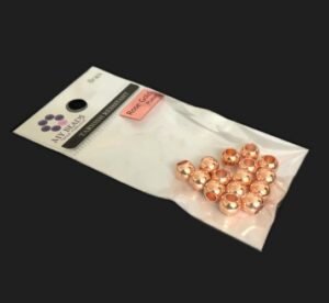 tarnish resistant rose gold spacer beads 6mm round