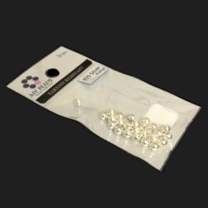 tarnish resistant 925 sterling silver plated brass round beads for jewellery making
