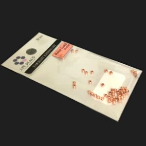tarnish resistant findings rose gold 2mm round spacers