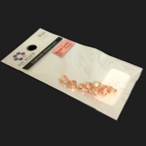 non tarnish real rose gold plated pinch bails