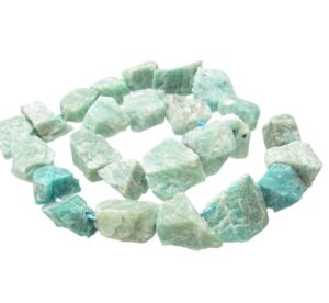 amazonite nugget beads rough