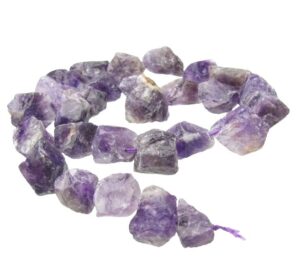 amethyst rough nugget gemstone beads