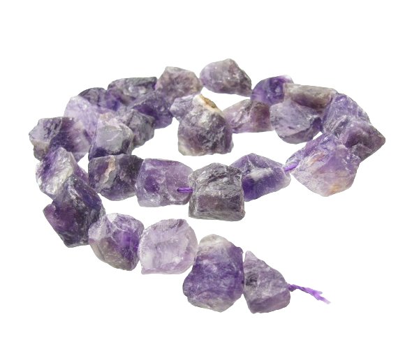 amethyst rough nugget gemstone beads