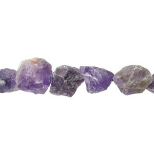 amethyst rough nugget gemstone beads