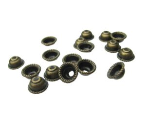 bronze small bead caps