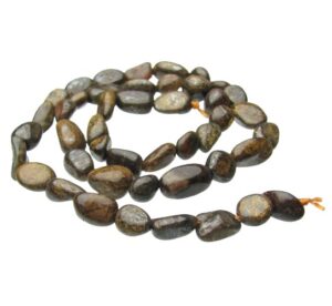 bronzite pebble gemstone beads