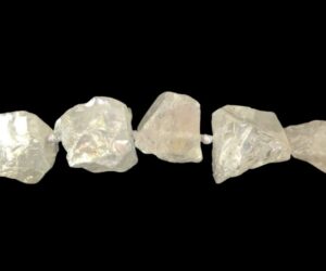 clear quartz rough nugget beads