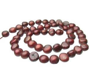 deep red nugget freshwater pearls