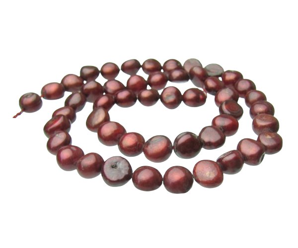 deep red nugget freshwater pearls