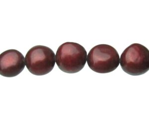 deep red nugget freshwater pearls