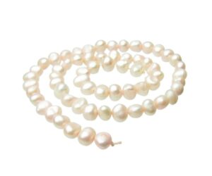 soft pink freshwater pearls