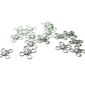 silver knot connector for beading