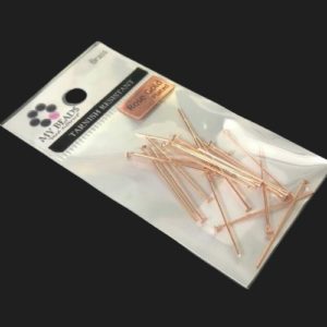 rose gold tarnish resistant headpins