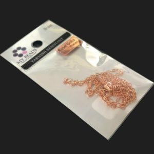 tarnish resistant rose gold necklace chain