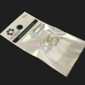 tarnish resistant bolt clasp silver