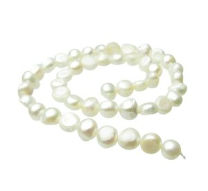 white nugget freshwater pearls