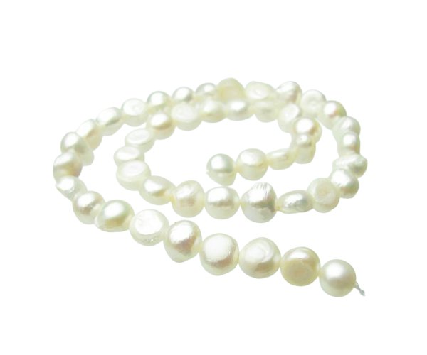 white nugget freshwater pearls