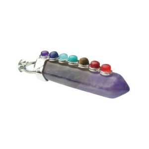 amethyst chakra gemstone pendant