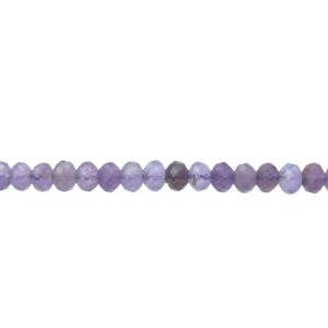 amethyst faceted rondelle natural gemstone beads australia