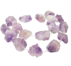 amethyst rough nugget point beads