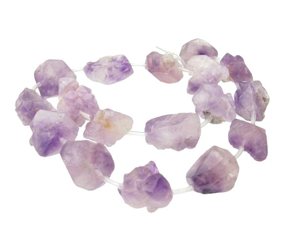 amethyst rough nugget point beads