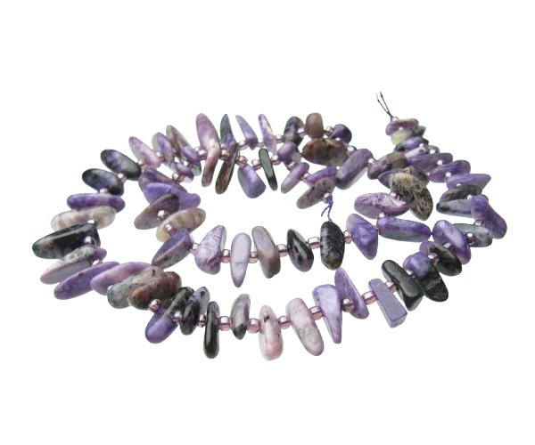 charoite gemstone nugget beads natural