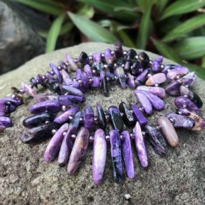 charoite gemstone nugget beads natural