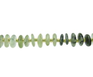 prehnite slice gemstone nugget beads